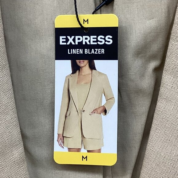 Express‎ Women's Linen Blazer - Medium - Picture 3 of 5
